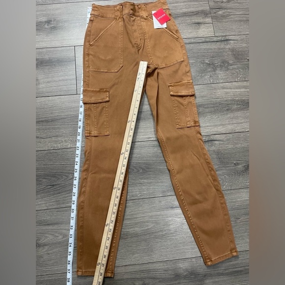 NWT SPANX Stretch Twill Ankle‎ Cargo Pant in Honey Glow Sz S - Picture 6 of 12